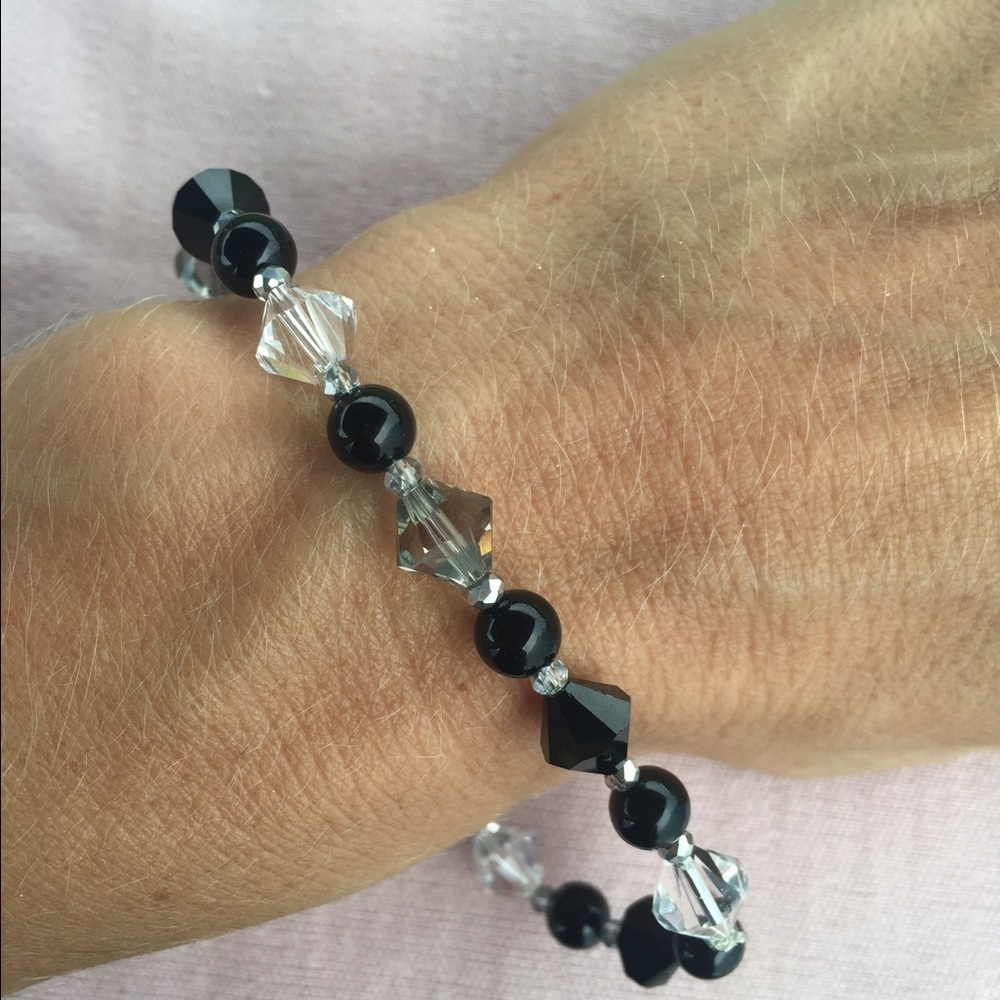 Salt & Pepper Swarovski Crystal bracelet